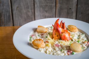 Seared Sea Scallop Risotto, Lobster on the Wharf (2016)